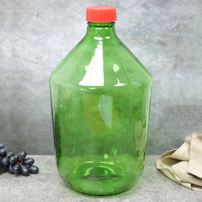 Бутыль винная 10л БК-58 зелёная с крышкой