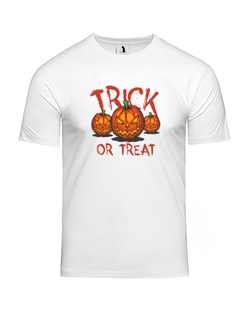 Футболка Trick or treat unisex белая