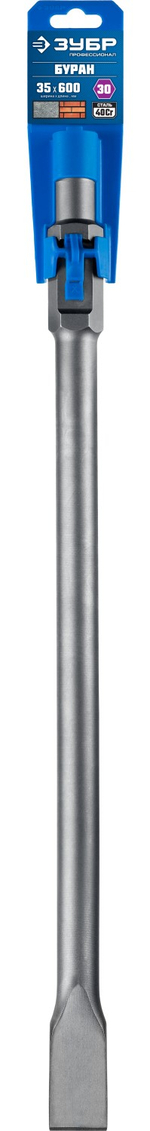 ЗУБР БУРАН, 35 х 600 мм, HEX 30, плоское зубило (29375-35-600)