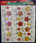 Украшение новогоднее оконное Magic Time Гирлянда с раскраской 84x38см арт.92077