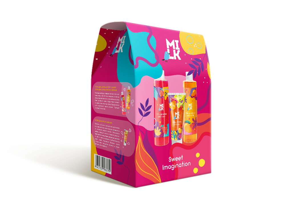 Milk Набор подарочный Sweet Imagination, (гель для душа + крем для рук)