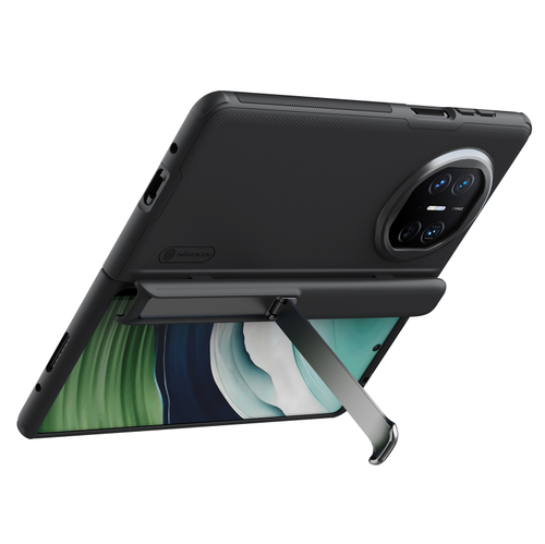 Усиленный чехол двухкомпонентный от Nillkin для смартфона Huawei Mate X5, серия Super Frosted Shield Fold (версия с подставкой)
