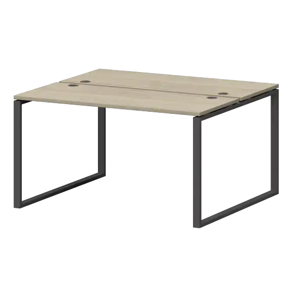 Бенч двойной на металлокаркасе СМС2-О-12К.120.Пр25  1200x1236x750 Смарт