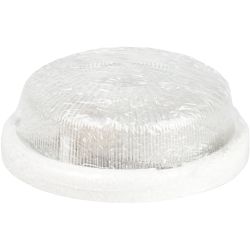 Светильник ЭРА НБО 05-100-001 с ободком Рондо пластик/стекло IP44 E27 max 100Вт круглый белый