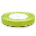 Лента декоративная (1,2 см*45,72 м) Органза, Зеленый травяной, 1 шт.