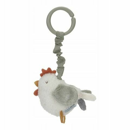 Игрушка-подвеска Little Dutch Farm Chicken - Мягкая игрушка-подвеска с вибрацией на коляску/автокресло - Little Dutch LD8813