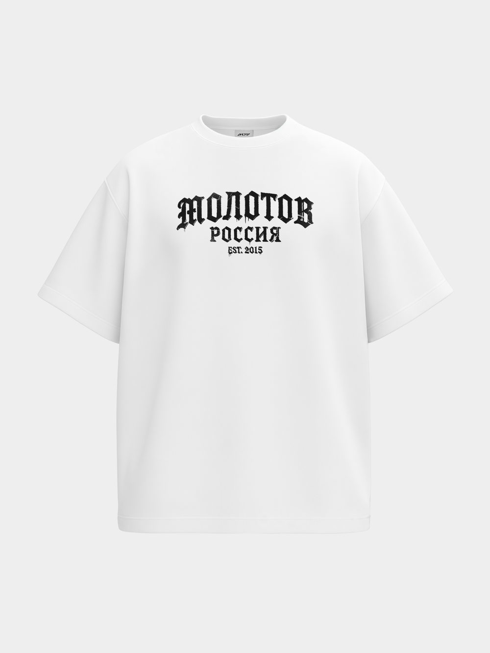 Футболка MLTV Россия Готик Белый