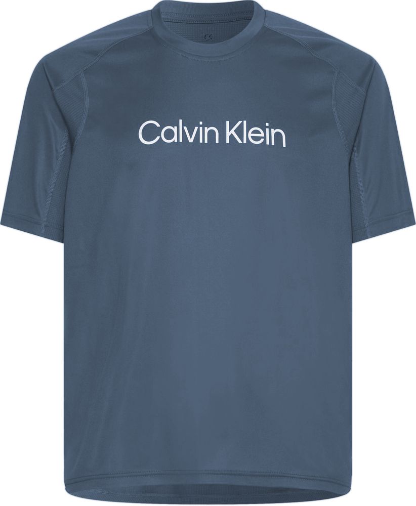 Мужская теннисная футболка Calvin Klein SS T-shirt - dark slate