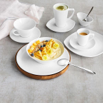 Тарелка «Опшенс» квадратная;фарфор;,L=24,5,B=24,5см;белый (Цвет: белый)