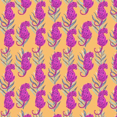 Бесшовный принт тропический