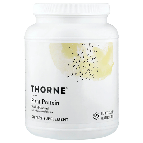 Thorne, растительный протеин, со вкусом ванили, 630 г (1,39 фунта)