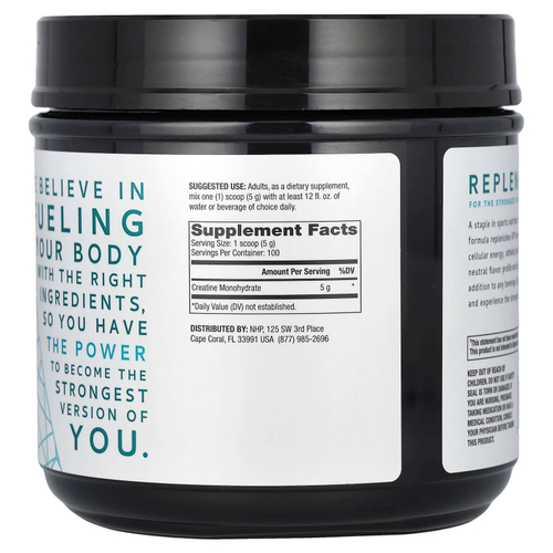 Dr. Mercola, Pure Power, моногидрат креатина, без добавок, 500 г (17,6 унции)