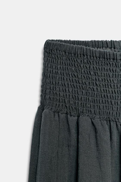ZARA БРЮКИ BAGGY С ЭЛАСТИЧНЫМ ПОЯСОМ, АНТРАЦИТОВО-СЕРЫЙ