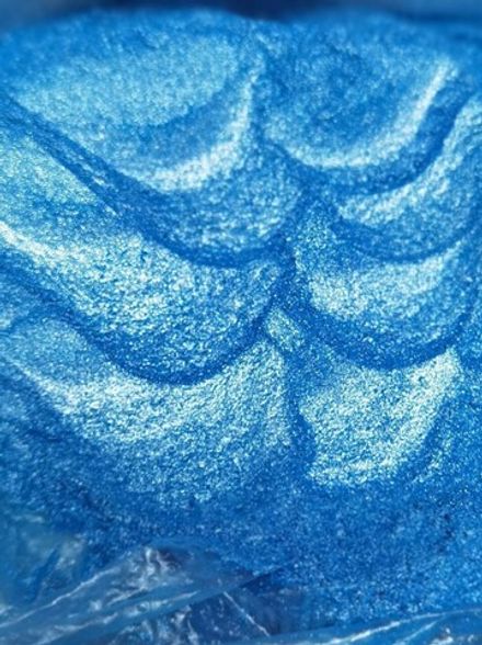 Премиум 8991 Синий мерцающий - перламутровый сухой краситель