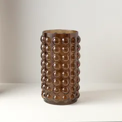 Ваза molecule, 28 см, сепия