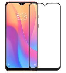 Защитное стекло 6D на весь экран 9H для Xiaomi Redmi Note 8 Pro (Черная рамка)