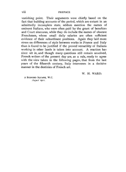 THE ARCHITECTURE OF THE RENAISSANCE IN FRANCE. Volume 1 | W H. WARD