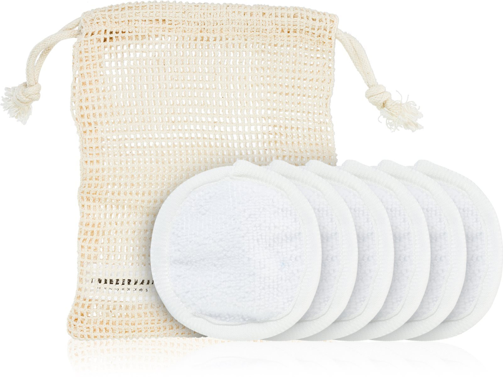 Tweezerman Accessories - многоразовые подушечки для снятия макияжа + футляр /  6 szt.   / GTIN 038097023916