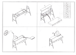 Консоль с зеркалом Venere