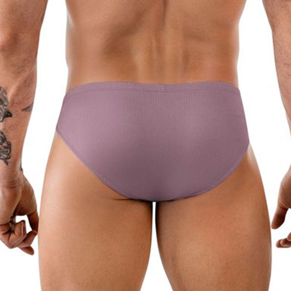 Мужские трусы брифы коричневые Clever Moda AURA BRIEF 184519