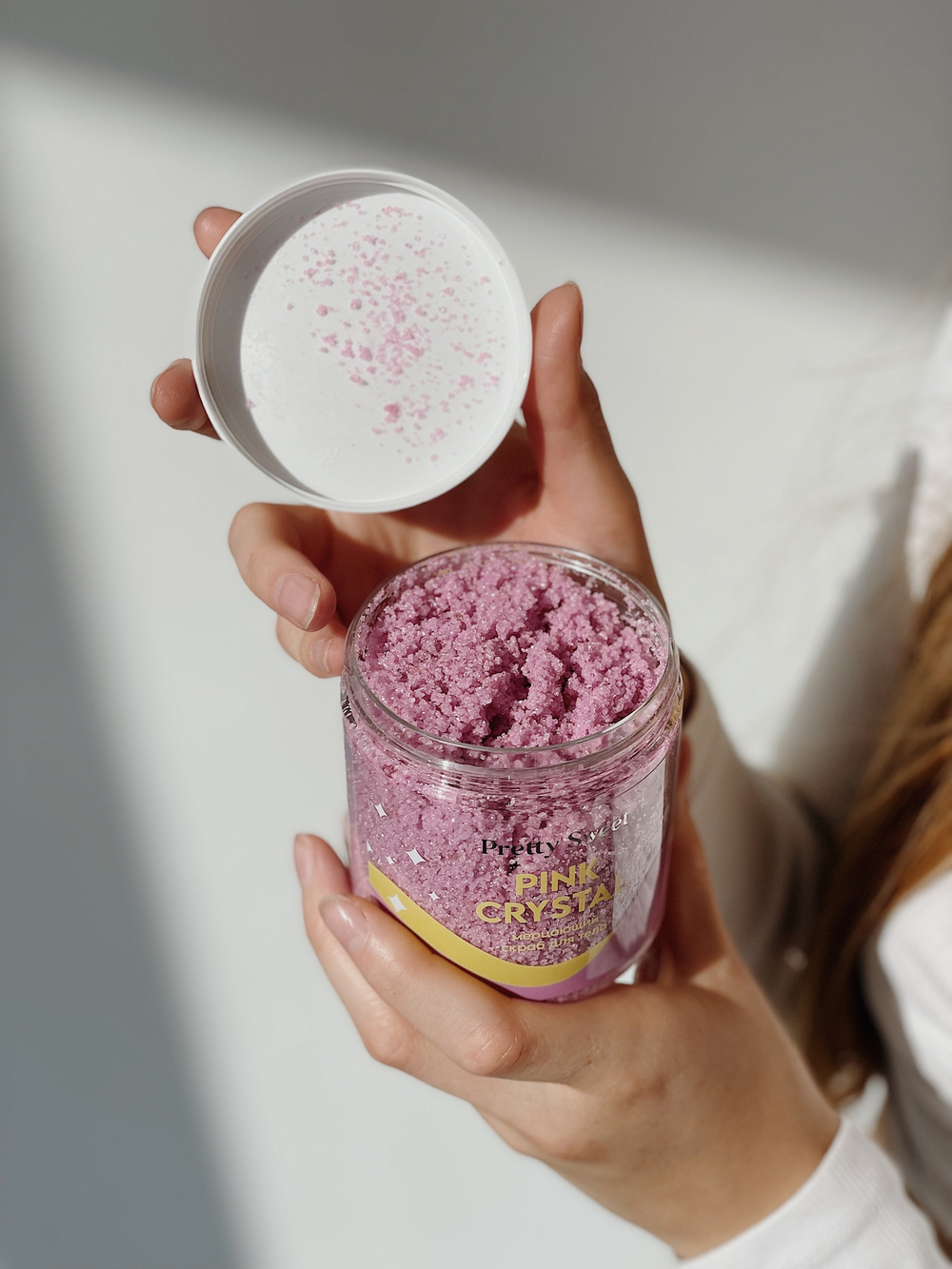 Скраб для тела PINK CRYSTAL с антицеллюлитным комплексом и эффектом сияния