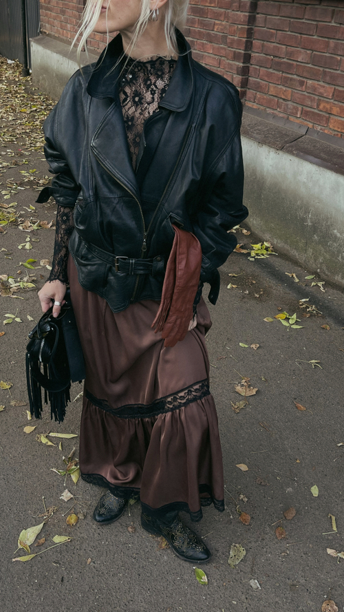 Юбка с кружевом