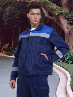 Куртка рабочая синяя летняя спец одежда Легион спецовка