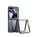 Чехол для Samsung Galaxy Z Flip 6 с прозрачной матовой задней панелью WLONS