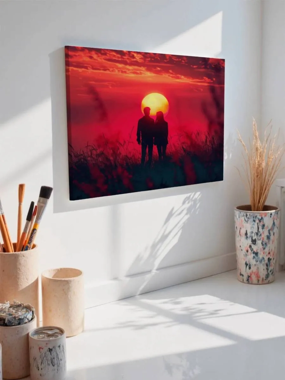 Картина на стену 40 X 50 Пара на закате