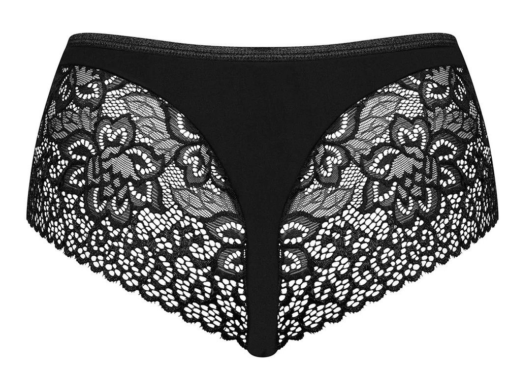 Пикантные трусики-шорты Cecilla (Размер: S-M) (Цвет: черный)