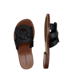 Кожаные шлепанцы Coach - черный(CI222)