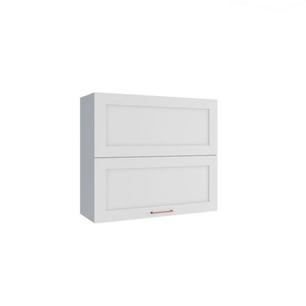 Кухня Модуль ПГПМ 800 Квадро Белый кожа