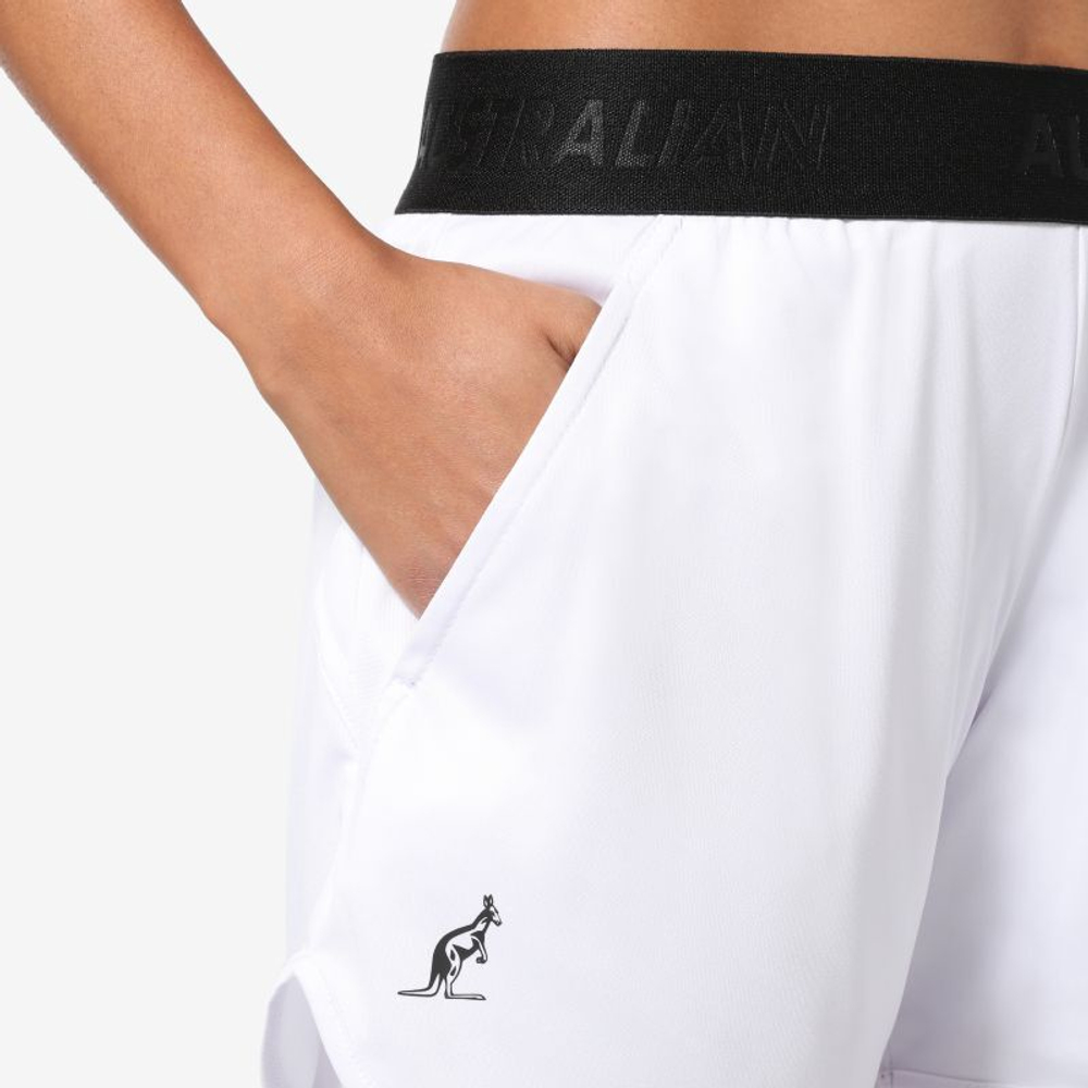 Женские Шорты теннисные Australian Stretch Logo Short Ace - white
