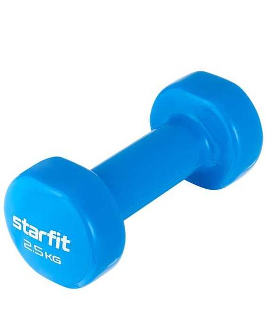 Гантель виниловая STARFIT DB-101 2500 гр синий