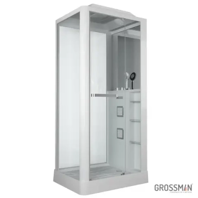 Душевая кабина Grossman Alba GR122 (80x100x225) дверь распашная,3 места