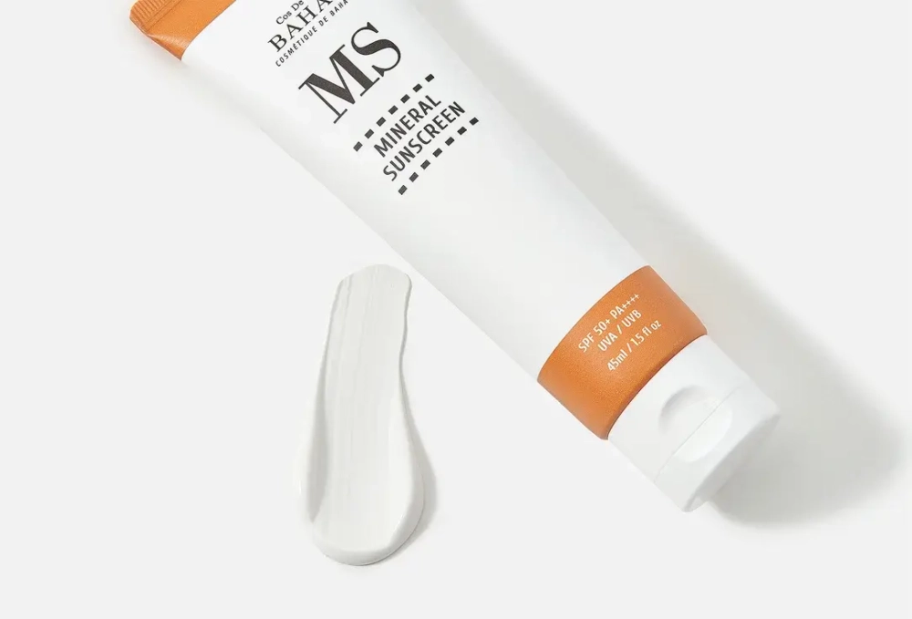 COS DE BAHA Успокаивающий минеральный солнцезащитный крем Sun Mineral Sunscreen SPF50+ PA++++ (45 мл)