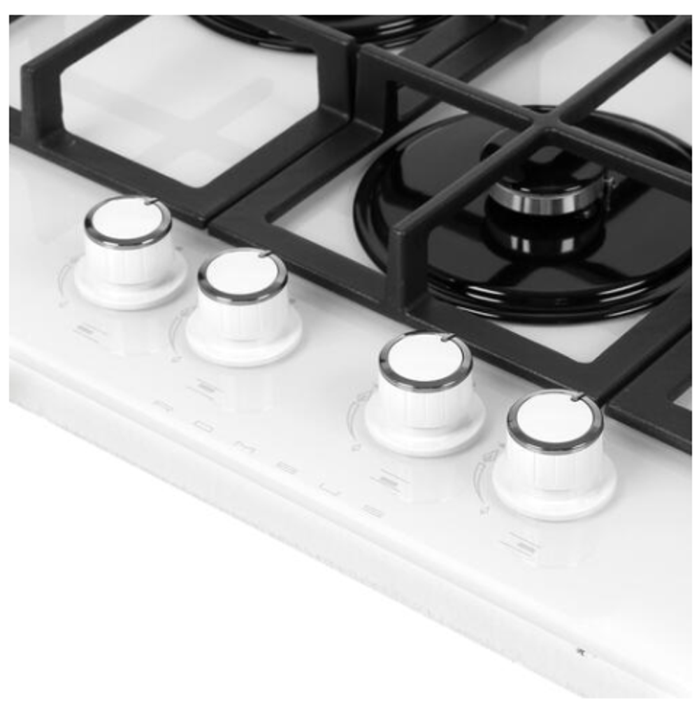 Поверхность варочная  Гефест ПВГ 2231 К12 (белое стекло (ромб), газ/к, 60*52)