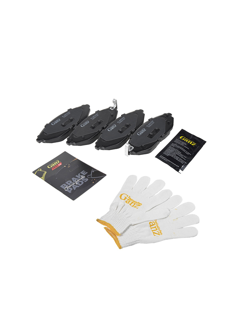 Колодки передние PRO-Line Ceramic CHEVROLET Spark 10- GANZ GIJ09420C