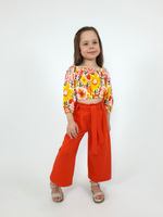 02-95-4 Комплект для девочки (футболка и брюки)