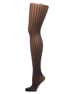 Корректирующие колготки с рисунком-клеткой (Размер: S-M) (Цвет: черный)