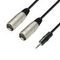 Adam Hall K3 YWMM 0300 - кабель аудио TRS (jack) stereo 3.5 mm - 2 х XLR (M), 0.22 мм2, 3 м