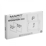 MART наклонный кронштейн для ТВ 22"-55", черный 3022