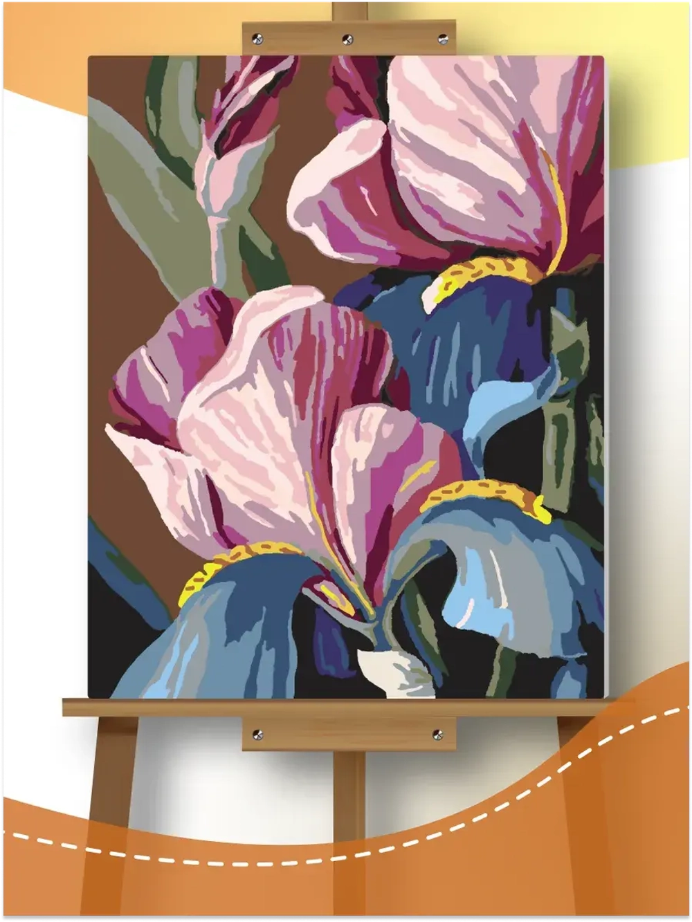 Картина по номерам Ирисы