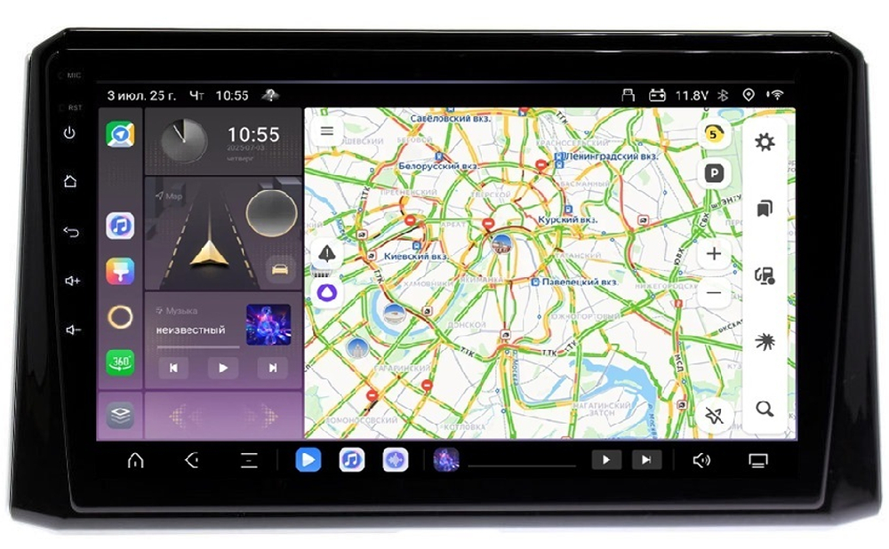 Магнитола для Toyota Corolla E210 2019-2024+, Corolla Cross - Carmedia OL-1697 QLed, Android 13, TS20, CarPlay, SIM-слот