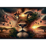 Альбом для рисования А4 40л., Alingar, на скрепке, мелованный картон (стандарт), 100 г/м2, "Животные", 2 дизайна в пленке т/у