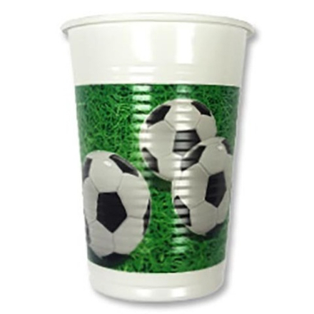 Стаканы Футбол Зеленый Газон 200мл 8 шт.
