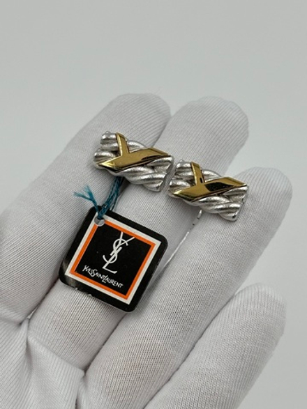 Запонки биколор Yves Saint Laurent