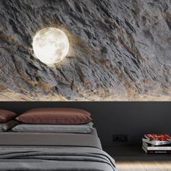 3084/DL PALE SN 000 Светильник пластик/белый/серый LED 48Вт 4000К D380 IP43 MOON