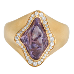 Кольцо с Шпинелью и Бриллиантами, R0033-18/1