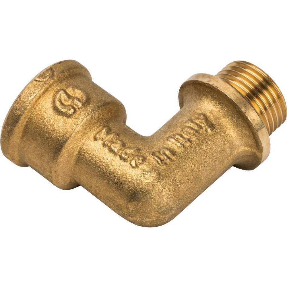 Угольник STOUT 3/8" ВР/НР с упором